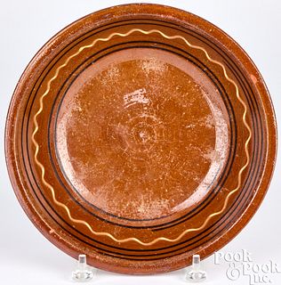 Hagerstown, Maryland redware bowl, early 19th c.