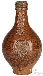 German stoneware bellarmine jug, 17th c.