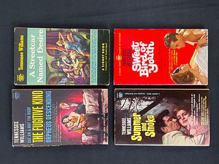 Collection Of 4 Paperback Books by Tennessee Williams 1960 to 1962