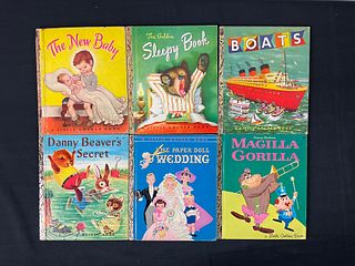 Collection Of 6 Children's Little Golden 1st Edition Books 1948-1964