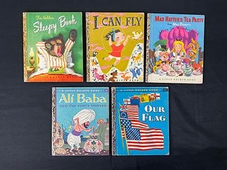 Collection Of 5 Children's Little Golden 1st Edition Books 1948-1960