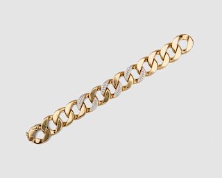 TIFFANY & CO. 18K Yellow Gold and Diamond Bracelet