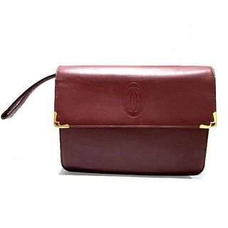 CARTIER MUST LEATHER CLUTCH BAG