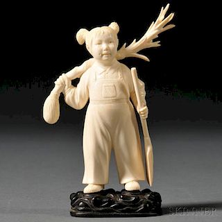 Ivory Carving of a Girl