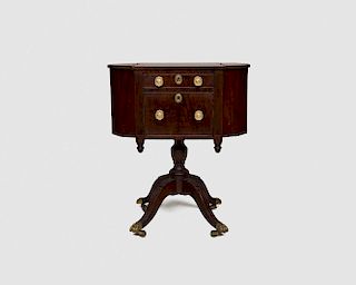 Federal Carved Mahogany Sewing Table, ca. 1800