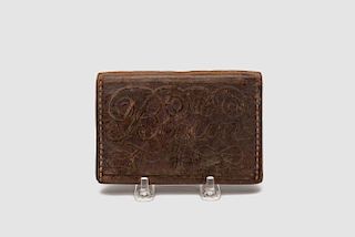 Leather "Boston" Wallet, 18th century