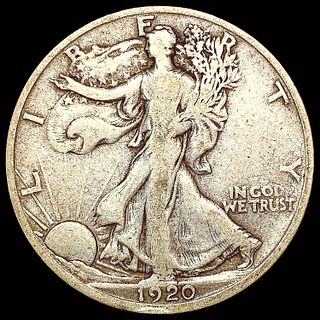 1920-D Walking Liberty Half Dollar LIGHTLY CIRCULA