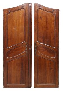 (2) MONUMENTAL FRENCH PROVINCIAL ARMOIRE DOORS