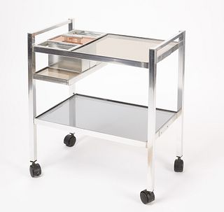 Mid-Century English Cocktail Trolley