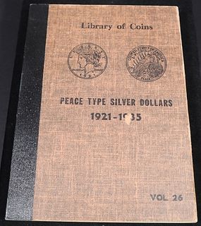 COMPLETE LIBRARY OF COINS PEACE DOLLLARS ALBUM