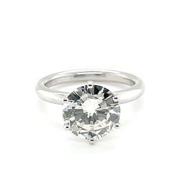 GIA Certified 2.89 ct. K VS2  Solitaire Ring In Platinum