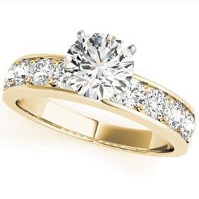2.00 ct. Natural Round Diamond Engagement Ring 14k Yellow Gold (G-H, SI)