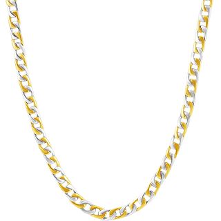 Men's Solid Platinum & 14k Yellow Gold Flexible Link Necklace (42.10 Grams)