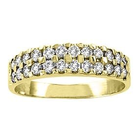 0.65 ct. Natural Diamond Wedding Ring in 14K Yellow Gold