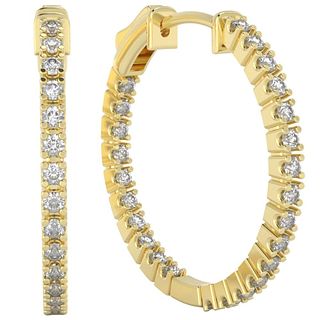 1.00 ct. Lab Grown Diamond Earrings in 10K Yellow Gold (G-H, VS)