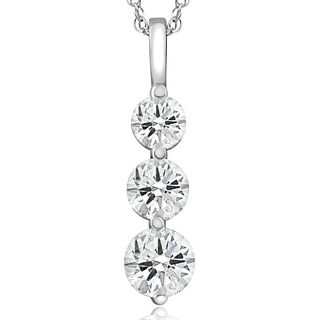 2.00 ct. Lab Grown Diamond Pendant Necklace in 14K White Gold (G-H, VS)