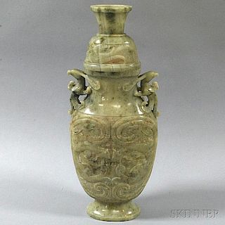 Hardstone Covered Vase