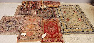 Six Rugs and a Pair of Printed Liberty of London Cloth Bolts