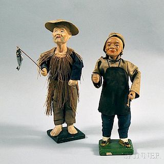 Two Chinese Folk Dolls