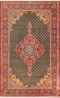 Silk Vintage Persian Qum 6 ft 10 in x 4 ft 4 in (2.08 m x 1.32 m)
