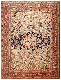 Large Antique Persian Tabriz Rug 15 ft 9 in x 11 ft 11 in (4.8 m x 3.63 m)