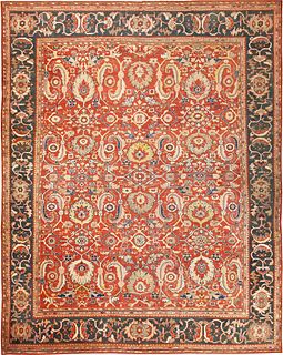 Large Antique Persian Sultanabad Rug 17 ft x 13 ft 7 in (5.18 m x 4.14 m)