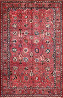 Antique Persian Tabriz Rug 12 ft 10 in x 8 ft 5 in (3.91 m x 2.57 m)