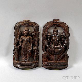 Two Indian Wood Carvings