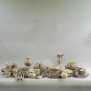 Approximately 120 Pieces of Rose Medallion Tableware.
