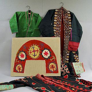 Four Central Asian Textile Items