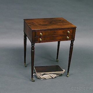 Regency Mahogany Sewing Table