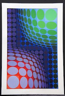 Vasarely,   Victor,  Hungarian/French   b. 1908- d. 1997,