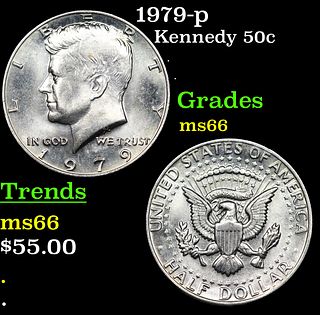 1979-p Kennedy Half Dollar 50c Grades GEM+ Unc