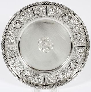 DOMINICK AND HAFF STERLING ROUND TRAY