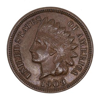 KEY DATE 1908-S US INDIAN HEAD 1 CENT COIN