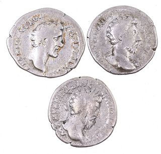 ANCIENT ROMAN SILVER DENARIUS COINS