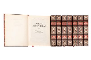 OBRAS COMPLETAS WILLIAM SHAKESPEARE, EDICIÓN DE LUIS ASTRANA MARÍN. MADRID: EDICIONES AGUILAR, 1982.  Tomos I-VIII. Pzs 8