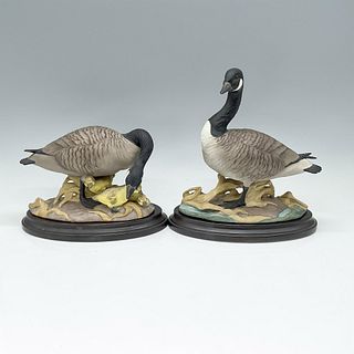 2pc Boehm Figurines, Canada Geese 408N