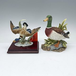 Pair of Ceramic Duck Figurines, Audubon and Hutschenreuther