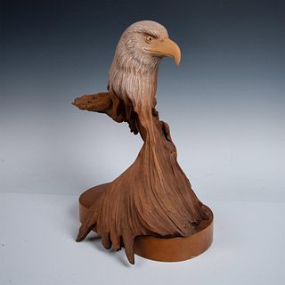 Rick Cain Wood Resin Sculpture, Winged Fortress