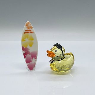 Swarovski Crystal Figurine, Happy Duck - Sunny Steve