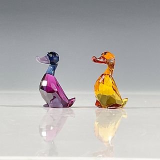 Pair of Swarovski Crystal Figurines, Lily and Luke