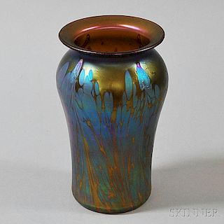 Austrian Iridescent Art Glass Vase