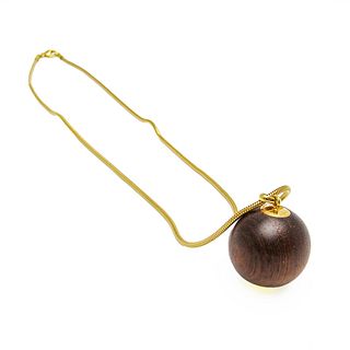 HERMES SERIE WOOD NECKLACE