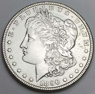 1896 Morgan Silver Dollar AU Details