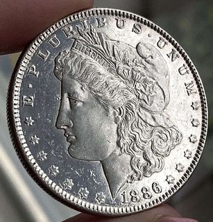 1886 Morgan Silver Dollar MS64 PL Details
