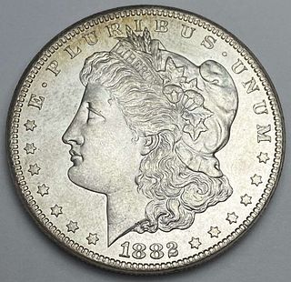 1882-CC Morgan Silver Dollar MS63