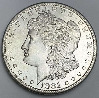 1881-S Morgan Silver Dollar MS65