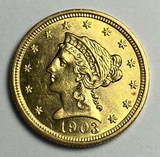 1903 Gold $2.50 Liberty Head MS64 PL