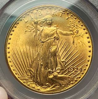 Last Minute! 1924 Gold $20 Saint Gaudens PCGS MS64